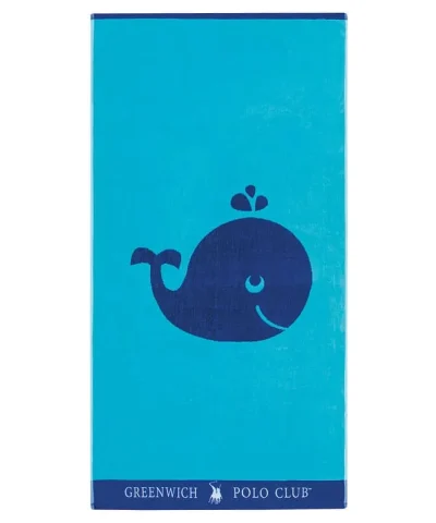 Παιδική Πετσέτα Θαλάσσης Happy Whale (3662-3663) Greenwich Polo Club