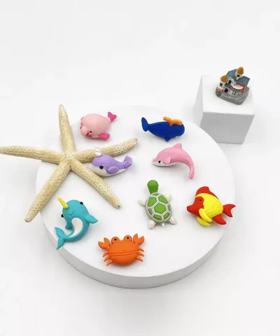 Σετ Γόμες Fancy Eraser Set: Aquarium Qihao