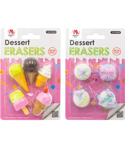 Σετ Γόμες Fancy Eraser Set: Dessert II Qihao