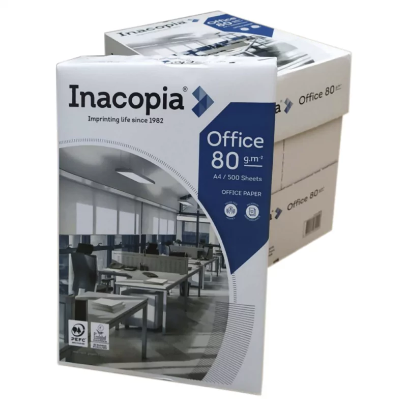 Χαρτί Εκτύπωσης A4 Office 80gr/m² 500 φύλλα Inacopia