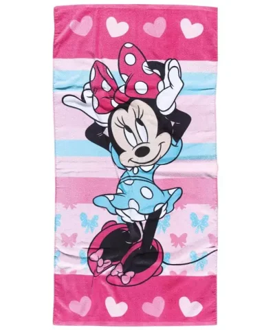 Παιδική Πετσέτα Θαλάσσης Minnie Hearts (5862) Disney