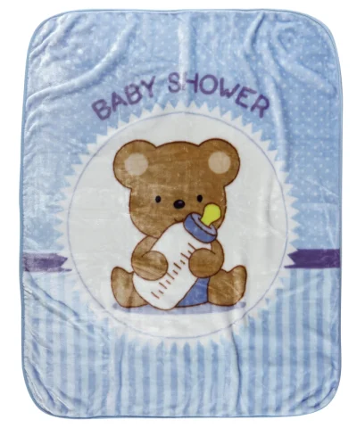 Κουβέρτα Κούνιας Βελουτέ Baby Shower (6618) Das Baby