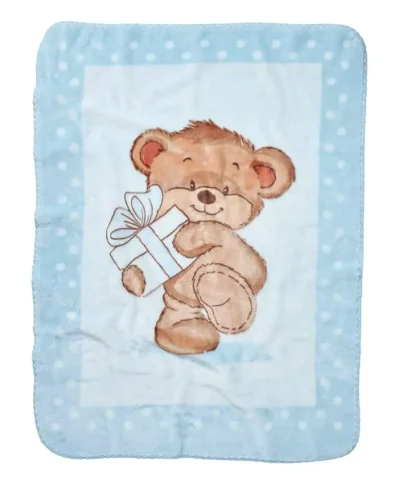 Κουβέρτα Κούνιας Βελουτέ Bear Gift  (4869-4871) Das Baby
